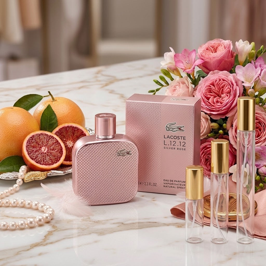 Lacoste L.12.12 Silver Rose EDP (Decants)